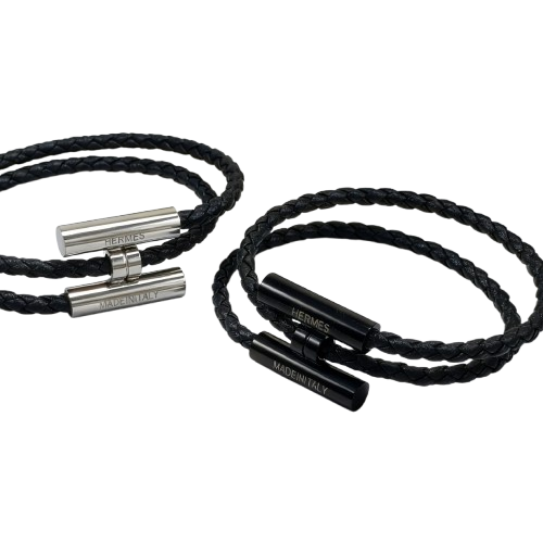 Hot sale stainless steel bracelet leather woven bracelet