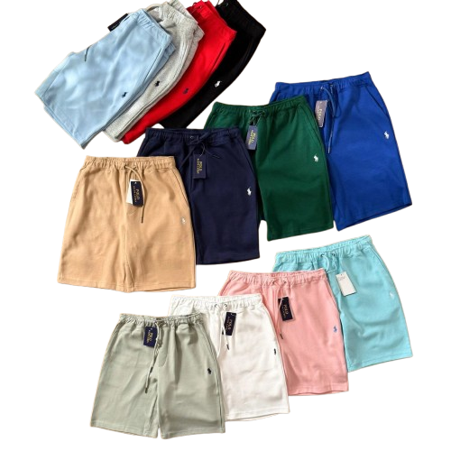 new 12 color basic solid color pony embroidery logo pattern casual sweatpants shorts shorts same style for men and women