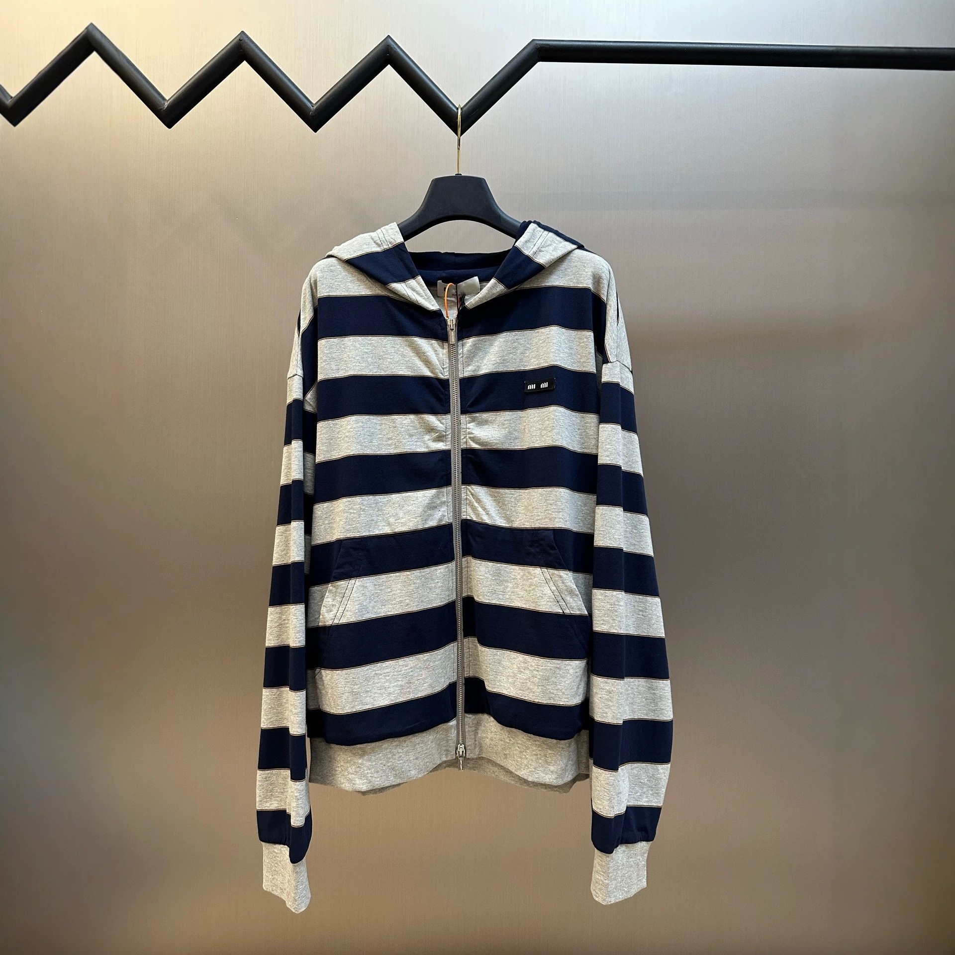 Special Offer DS Striped Zip-Up Hoodie