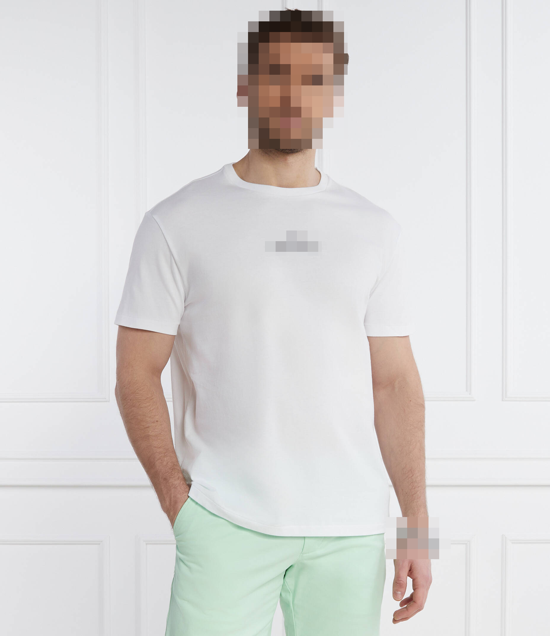 RL Short-sleeved T-shirt embroidered with English letters