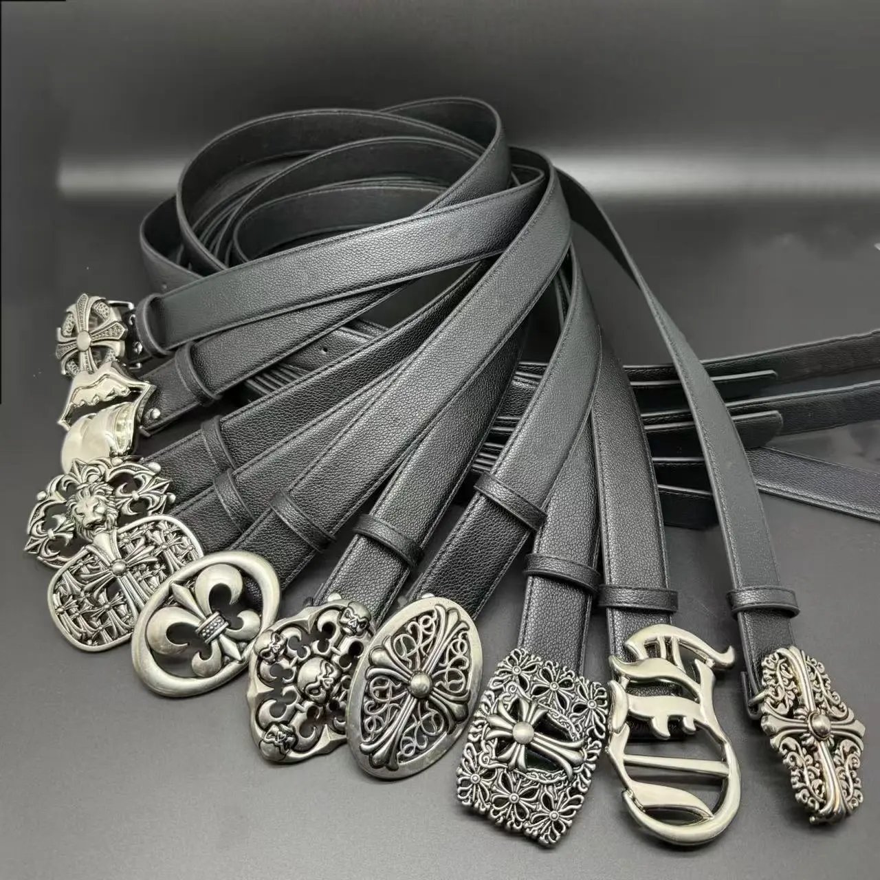 Tomb Crow Cross Star Style Men’s and Women’s Belt Personalized and Versatile