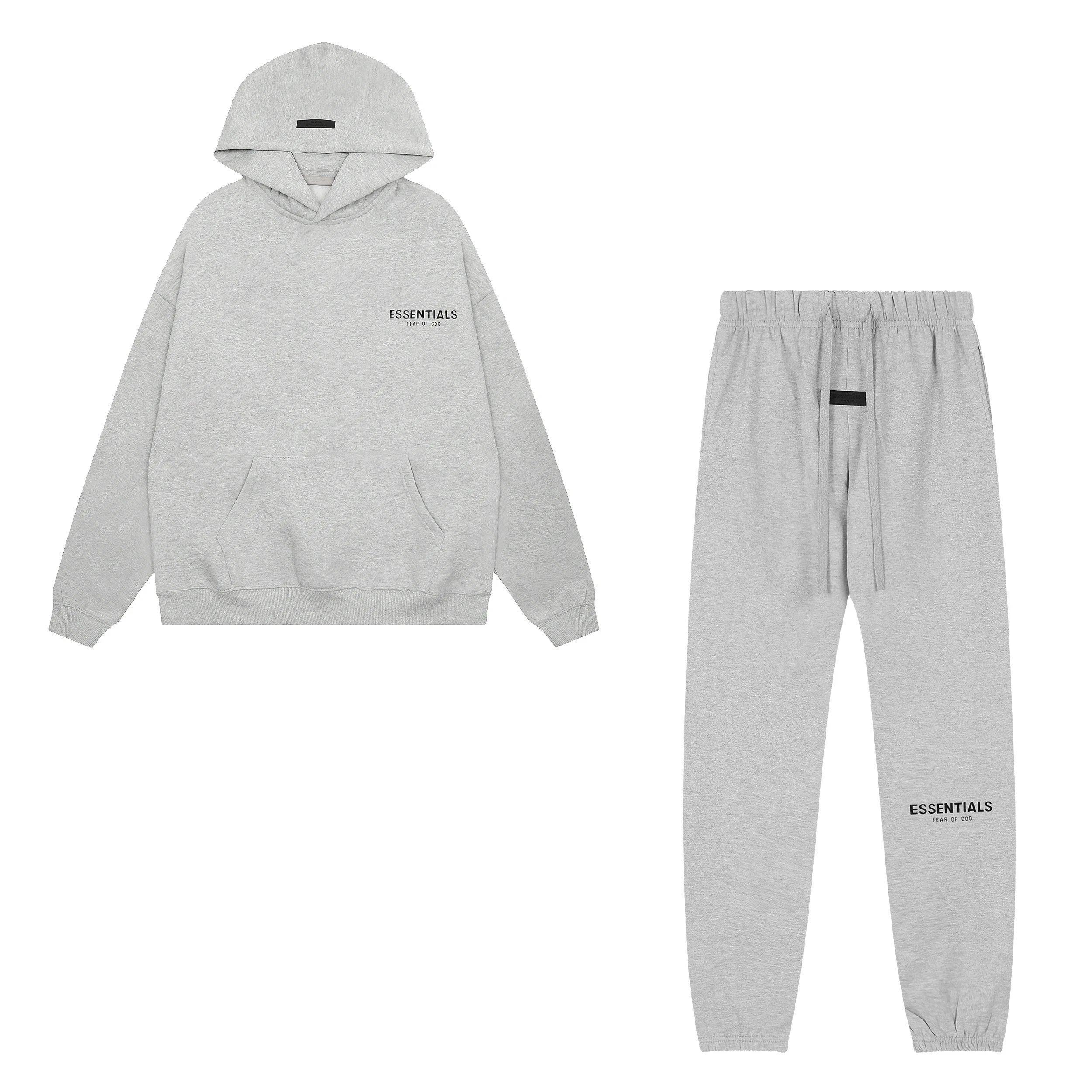 New Hooded Sweatshirt Black Letter Sweatpants All-match Set