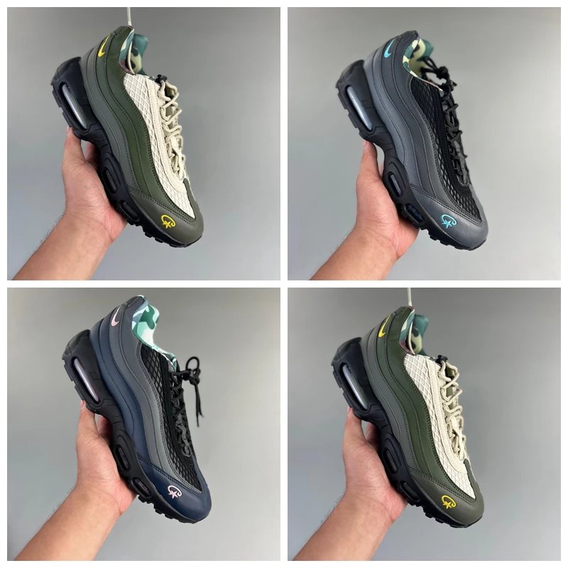 Corteiz x max 95 SP military green low-top air cushion shoes casual sneakers FB2709