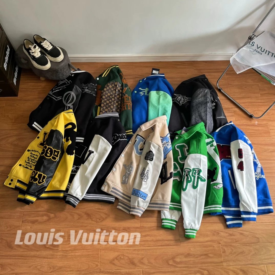 FW22 秋冬单品 多色款合集系列 老花 兔八哥 绿野仙踪 字母 拼色 拼接 pu合成皮 皮质 皮袖 毛巾绣花 棒球服 毛呢 棒球夹克外套 ct