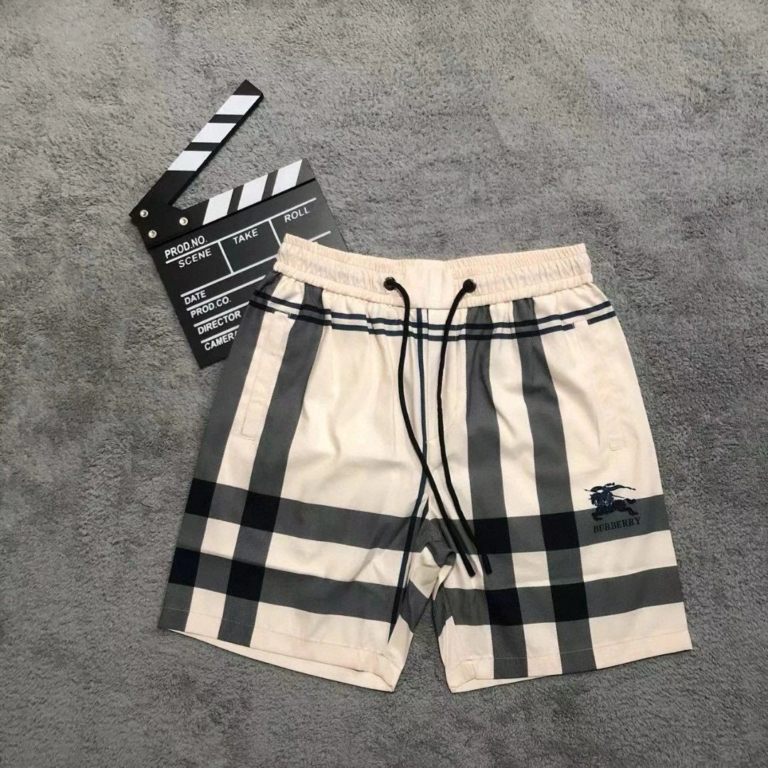 Burbe**y beach pants five-point quick-drying sports casual pants collection