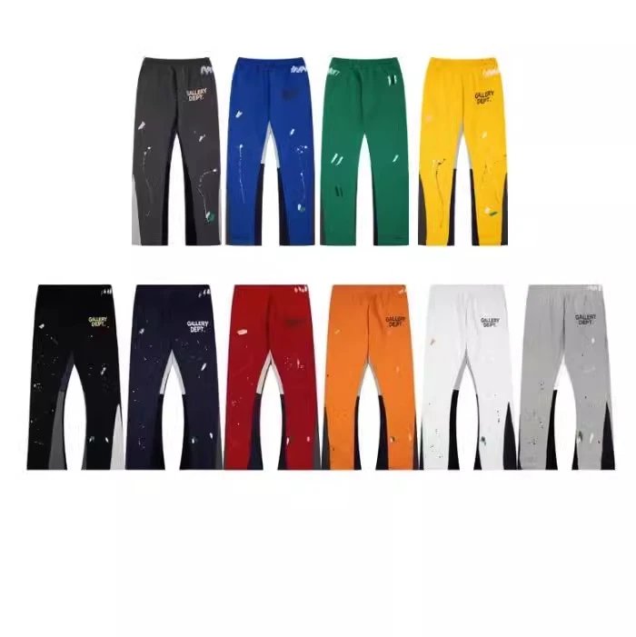 G splash ink pants patchwork casual sweatpants