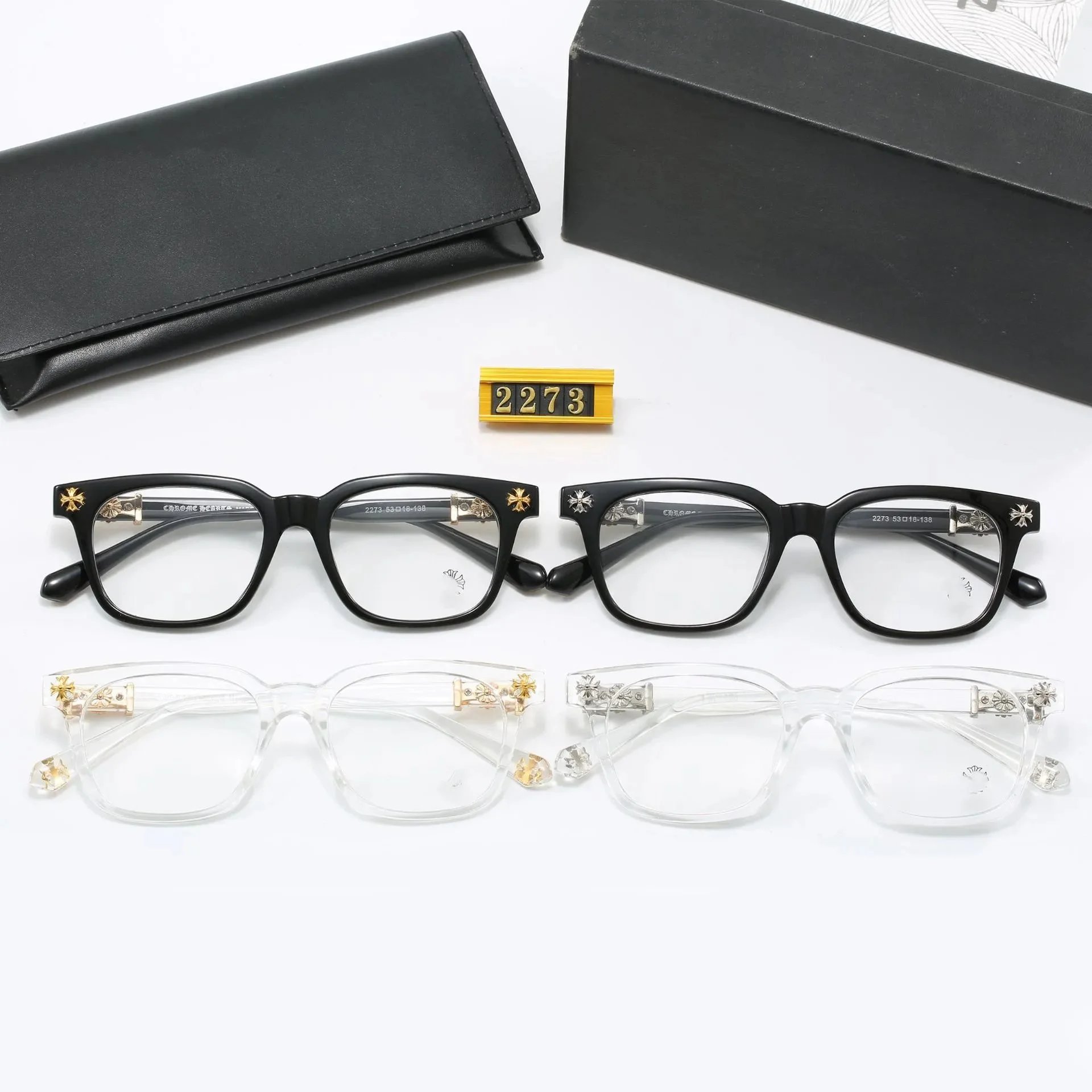 New sunglasses for men and women square frame Kejia flat light mirror classic travel fashion optical glasses collection