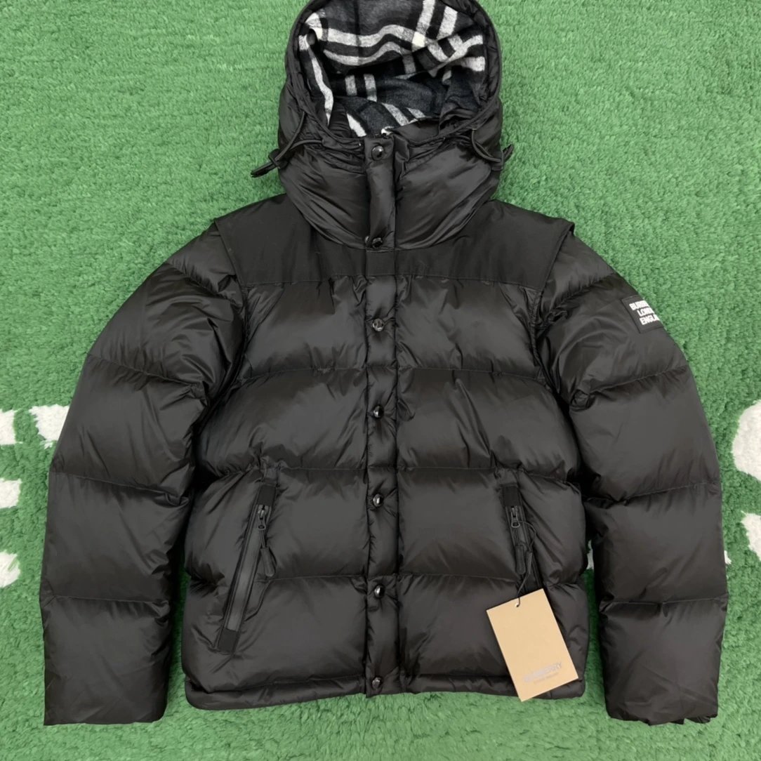 B⭐⭐be⭐r⭐ Detachable sleeve nylon down jacket