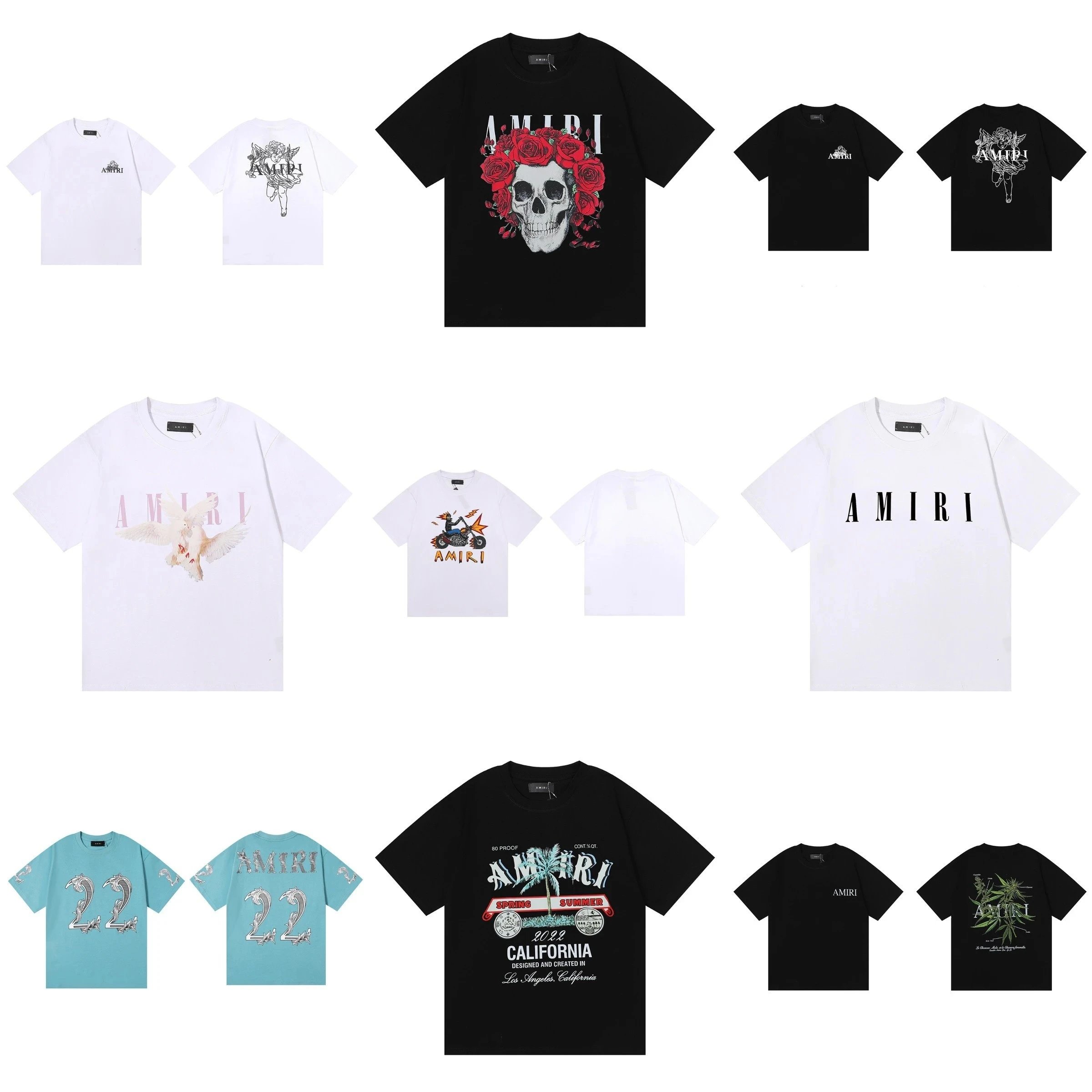 Factory self-operated printed American printed short sleeve 9