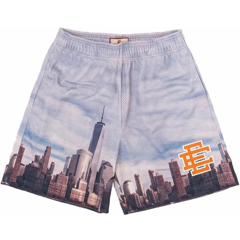 2025 cross-border European and American new summer floral gym sports men’s casual fashion beach pants personality seaside