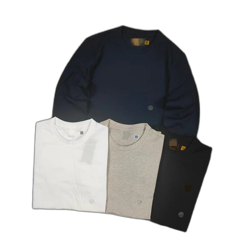 RL 4-color classic long-sleeved cotton t-shirt for men and women four-color classic long sleeve cotton t-shirt A