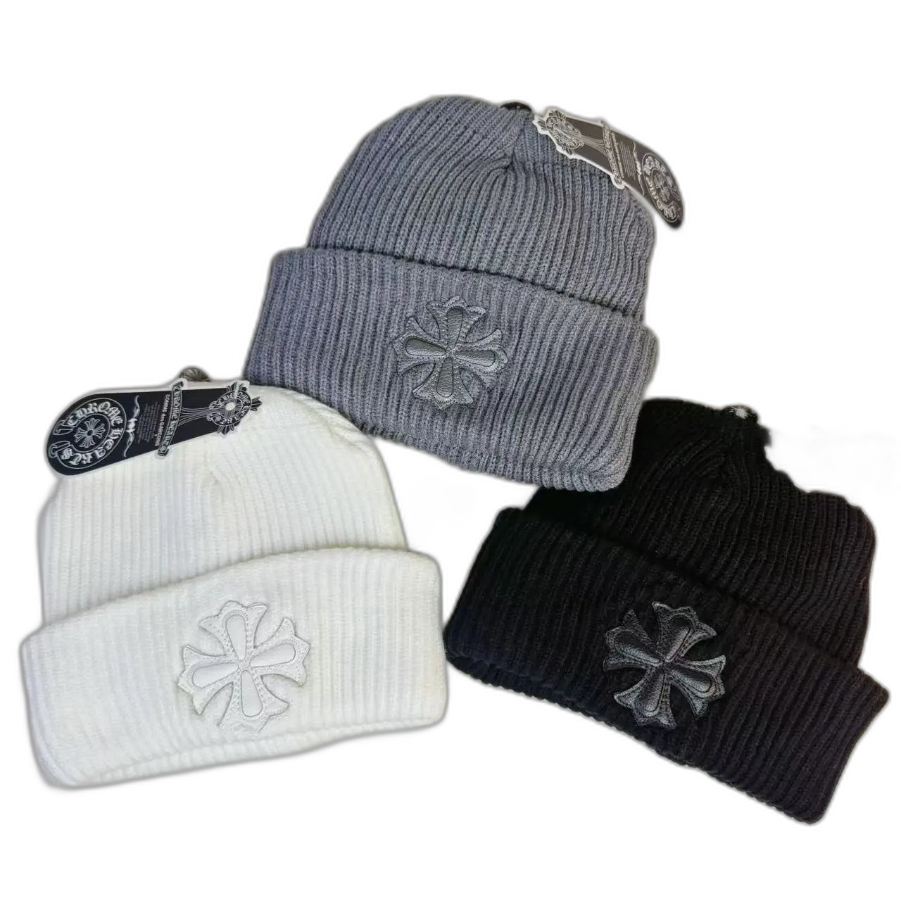Autumn and winter woolen hat, female, Japanese GH, niche, white thick, warm knitted hat, versatile, face-showing, small cold hat, Han Chao