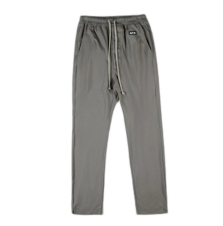 21 new spring casual medium stretch cotton pants plain elastic fabric black mid-rise solid color ready casual pants