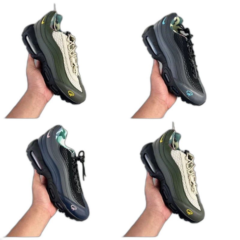 Corteiz x max 95 SP military green low-top air cushion shoes casual sneakers FB2709