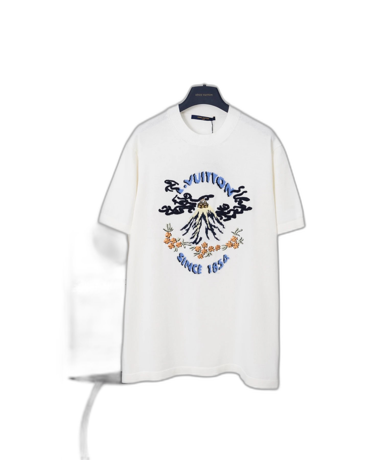 Mount Fuji wool short sleeve t-shirt