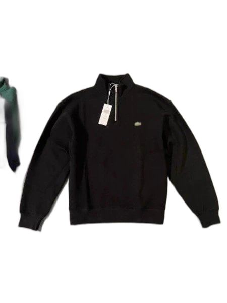 Cotton embroidered long sleeve crocodile brand men’s sweater fashion half zipper round neck outerwear top women’s casual trend