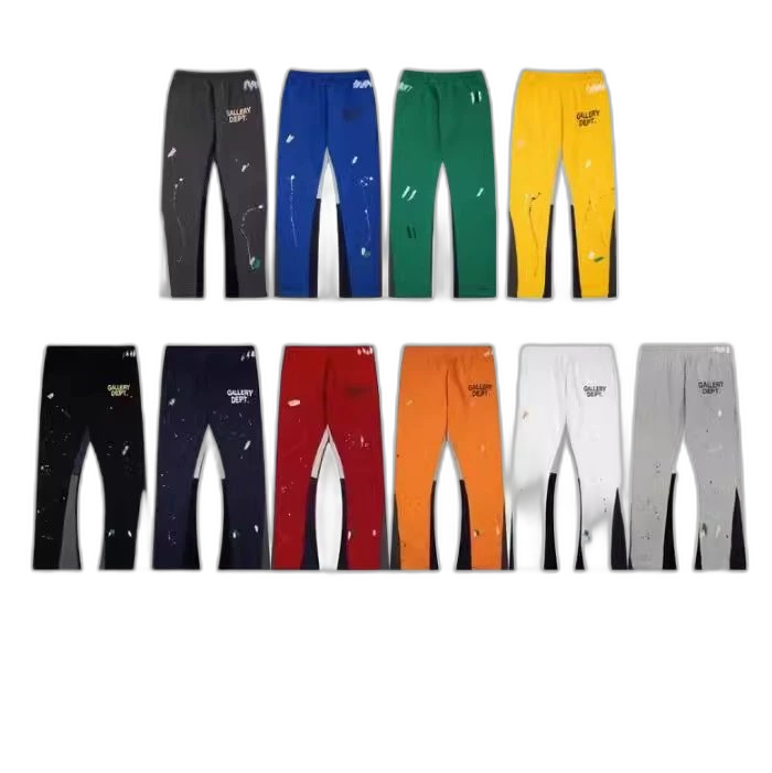 G splash ink pants patchwork casual sweatpants