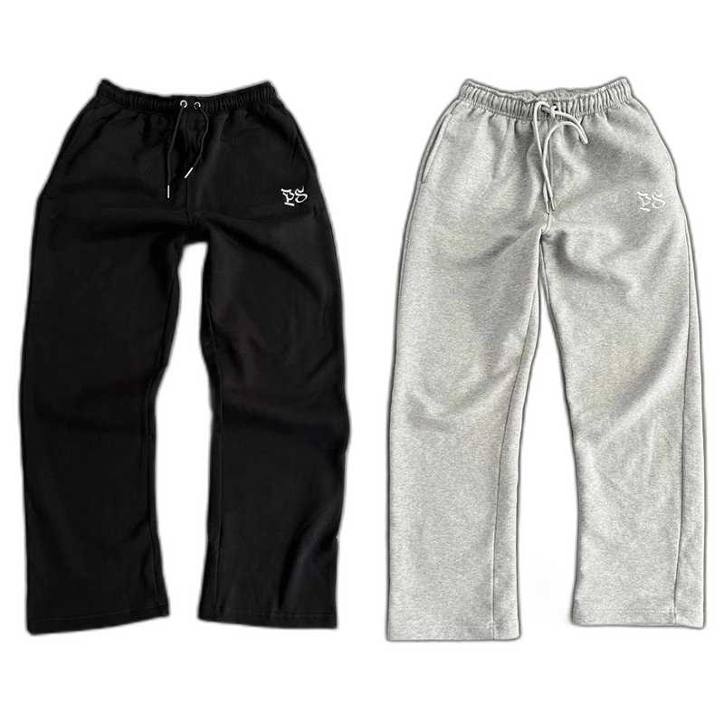 high quality street hip hop embroidery knitted sweatpants men’s pants