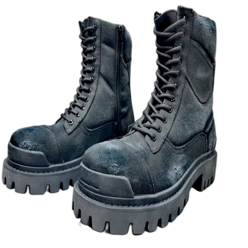 2024 autumn and winter round toe mid-rise viscose shoes in stock big head men’s first layer cowhide men’s short boots martin boots