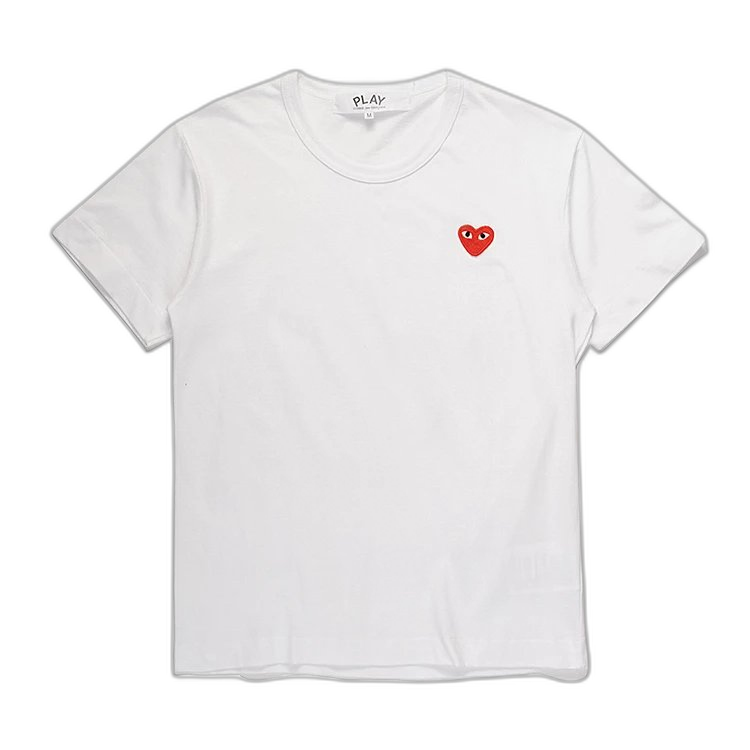 Kawakubo Rei PLAY Japanese CDG Classic Embroidered Love T-shirt