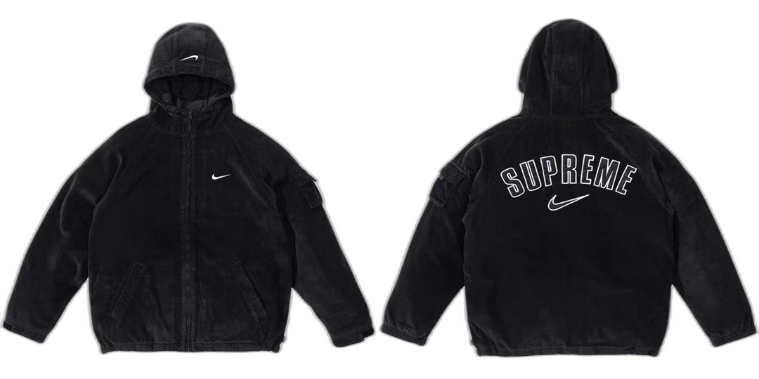 Fashion Ni@ke Arc Corduroy Hooded Jacket