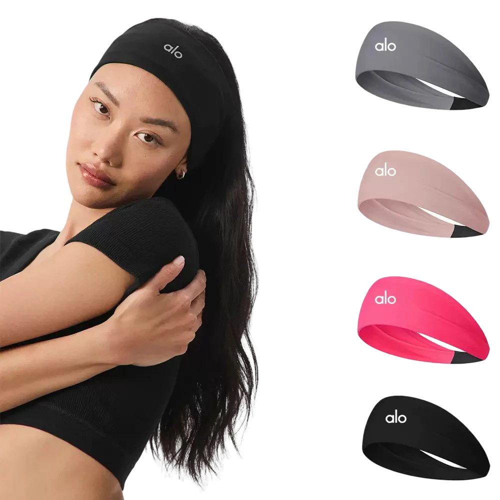 [DX82-2] Sports Headband for Women Elastic Sweat Absorbent Running Fitness Headscarf Headband Elastic