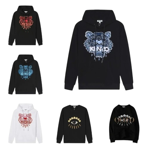 SJ08–Autumn and Winter casual fashion round neck hooded sweatshirt