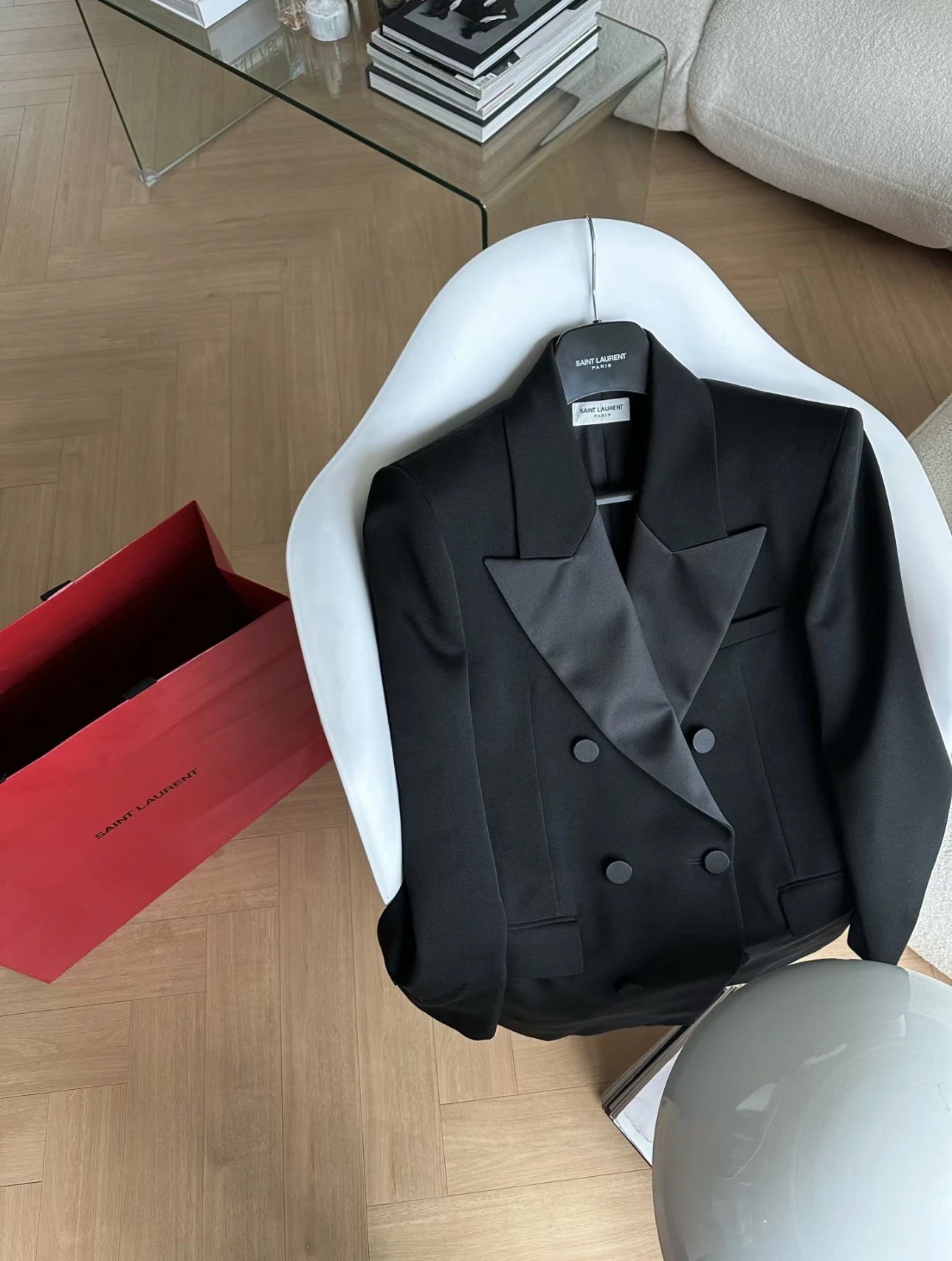 YSL Double-breasted tuxedo jacket