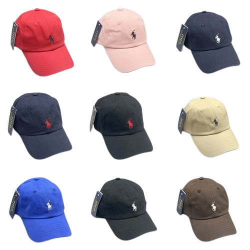 Rough hat RL Paul small label baseball cap men’s and women’s cap large brim high quality polo pony hat trendy