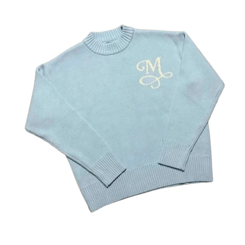 Cross-border European and American letter jacquard sweater same style y2k high street niche design loose and versatile sweater for men and women