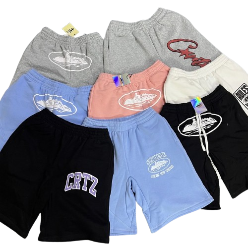 Cort classic Alcatraz print summer new street loose casual trendy brand hip hop five-point shorts for men