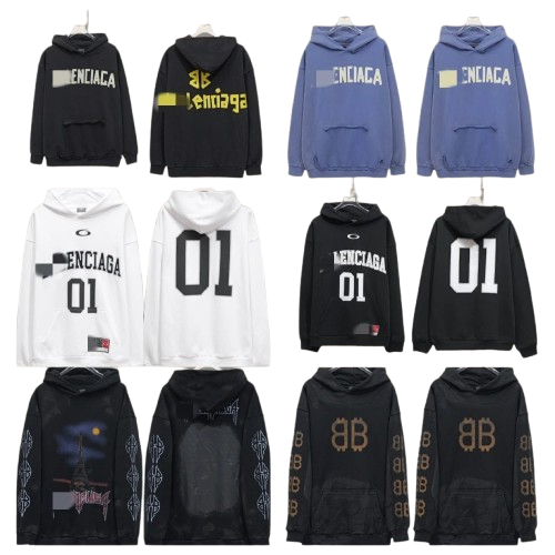 25ss high quality trendy brand American autumn and winter new Eiffel Tower men’s and women’s same hoodie and hat discovered in batches