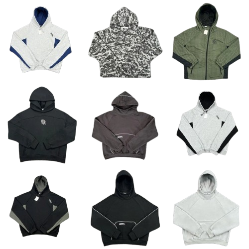 New American trendy brand Mertra patchwork embroidery plus velvet high street loose autumn and winter couple sleeve hooded sweatshirt