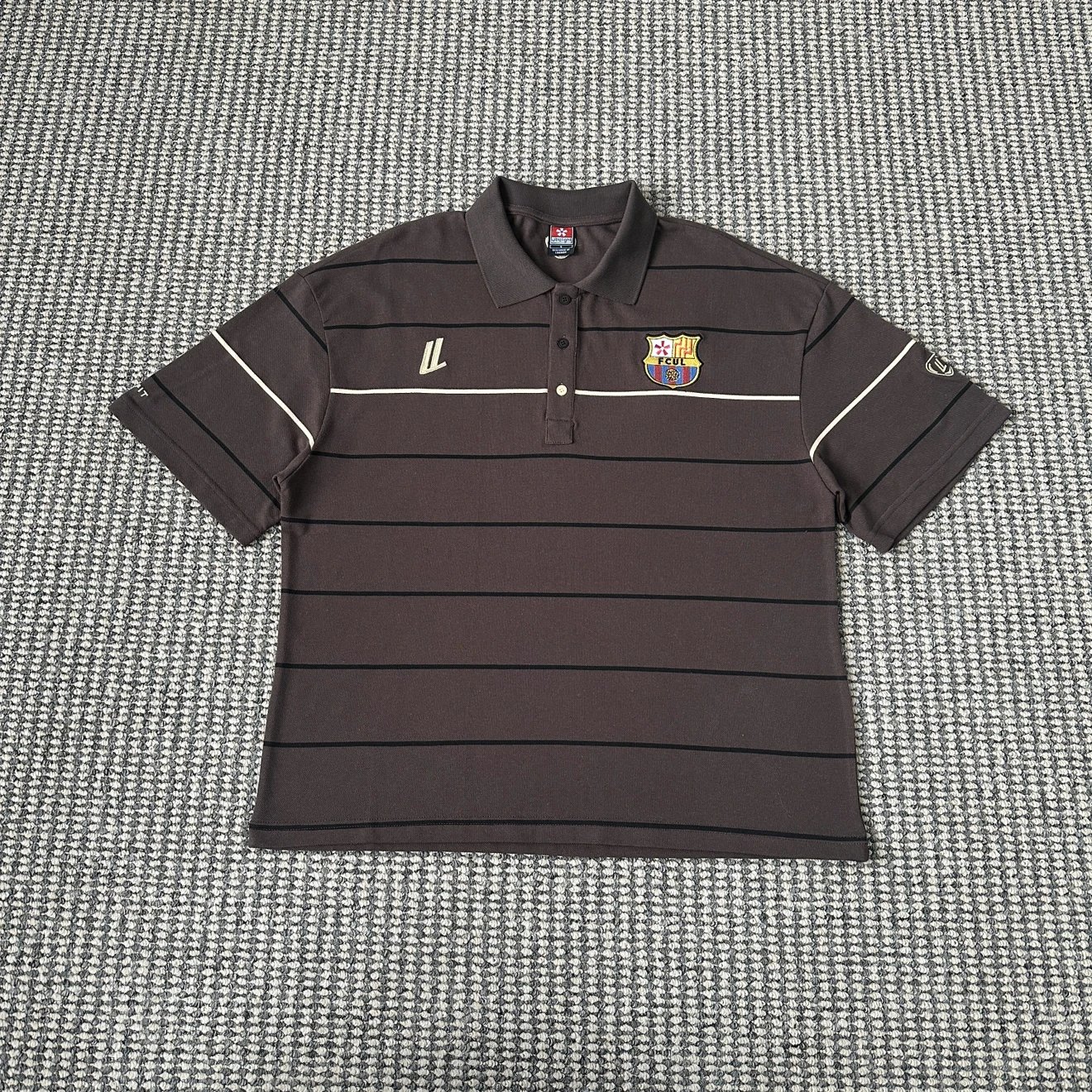 TL-brown striped short sleeve
