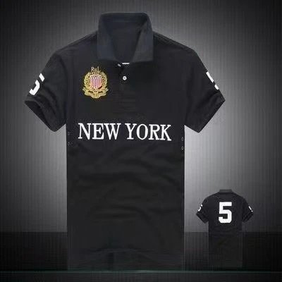 Men’s polo shirt, urban style, horse shirt, short sleeve, lapel, embroidery, large size, casual polo shirt, short sleeve