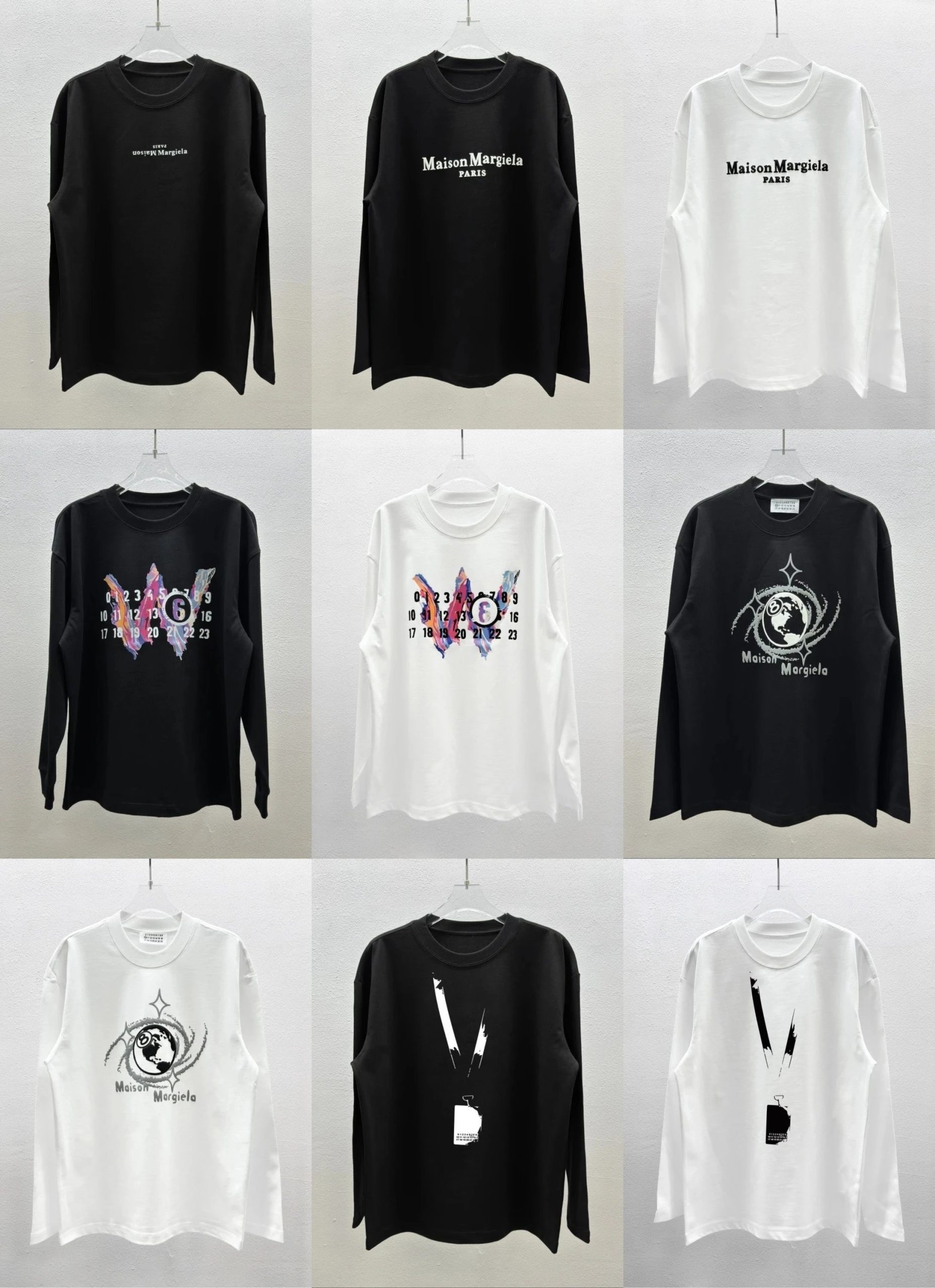Cotton, loose, large size, long sleeve, same style for men and women
