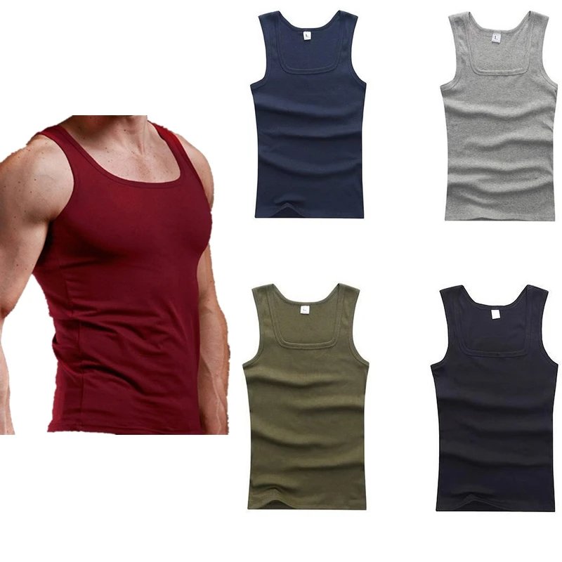 itness muscle sleeveless singlet top vest tank man’s clothes