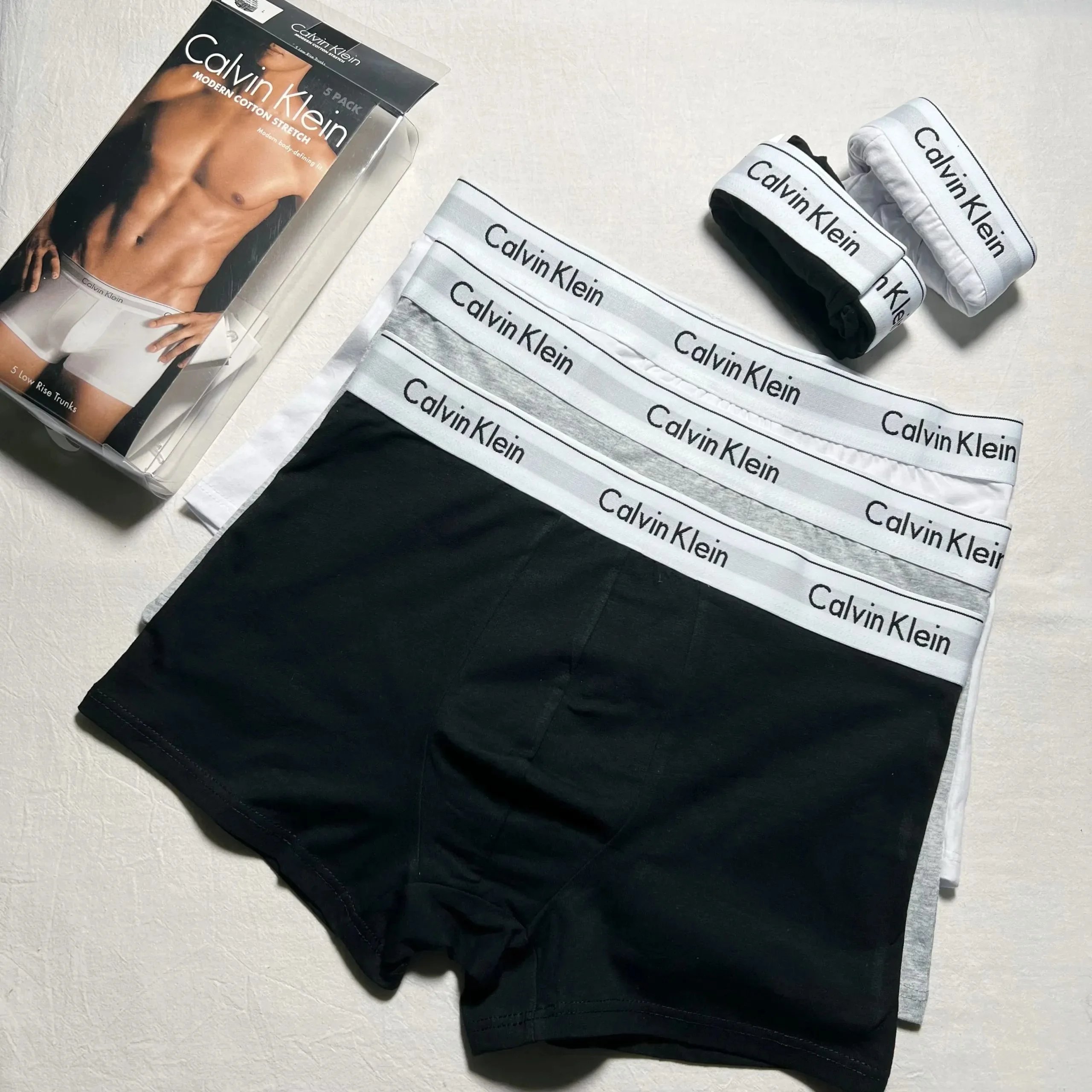 white white black gray tail single underwear boxer 5 pack underwear