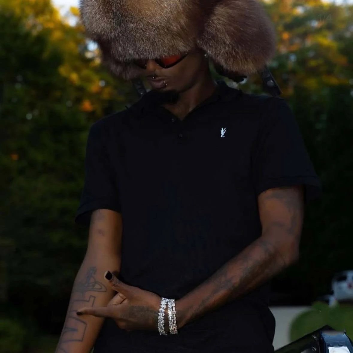 Playboi Carti YVL Polo Shirt Slim Fit Simple Solid Color Lapel Short Sleeve Premium Tee Opium