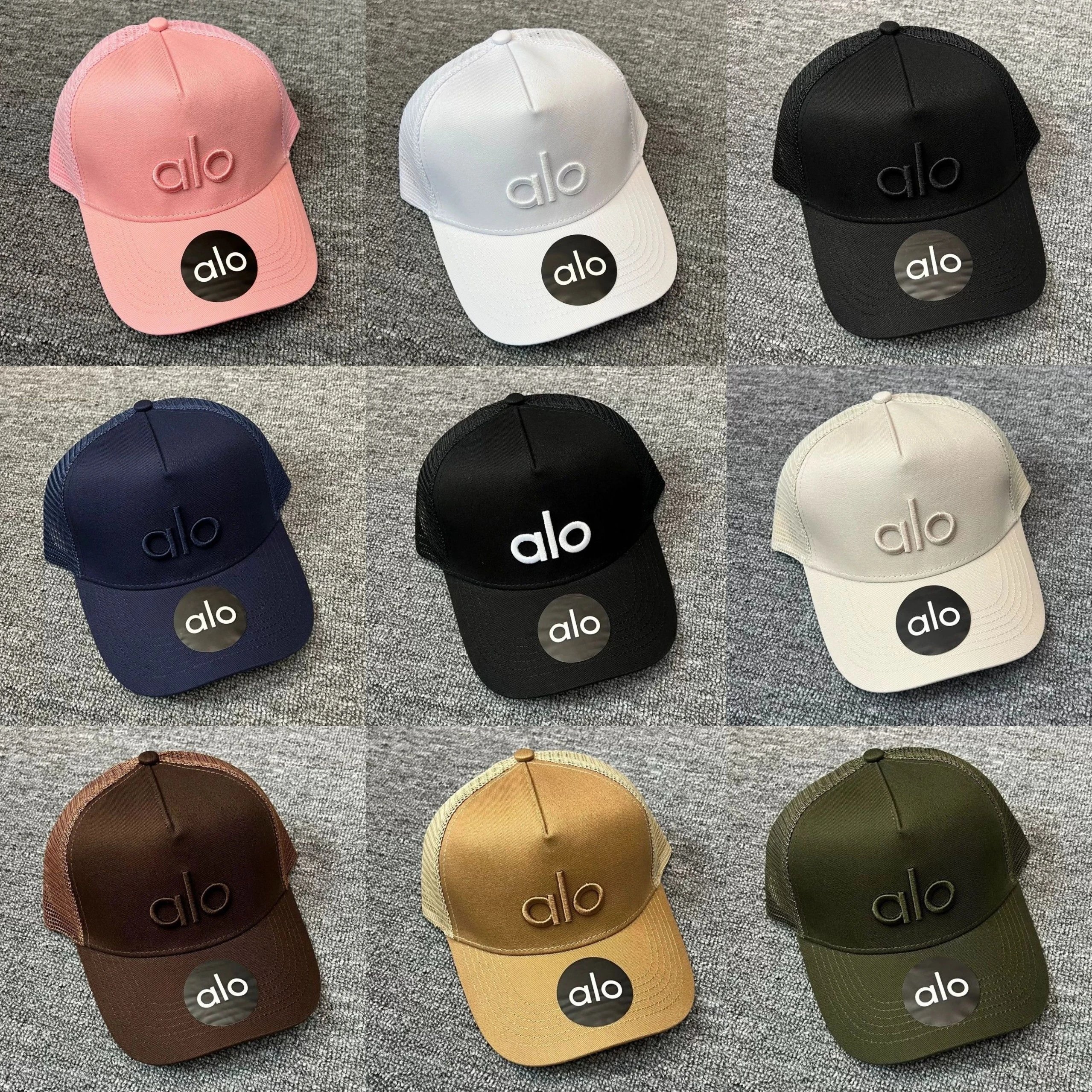 A*_lo Mesh Hat Hardtop Baseball Cap Duckbill Cap