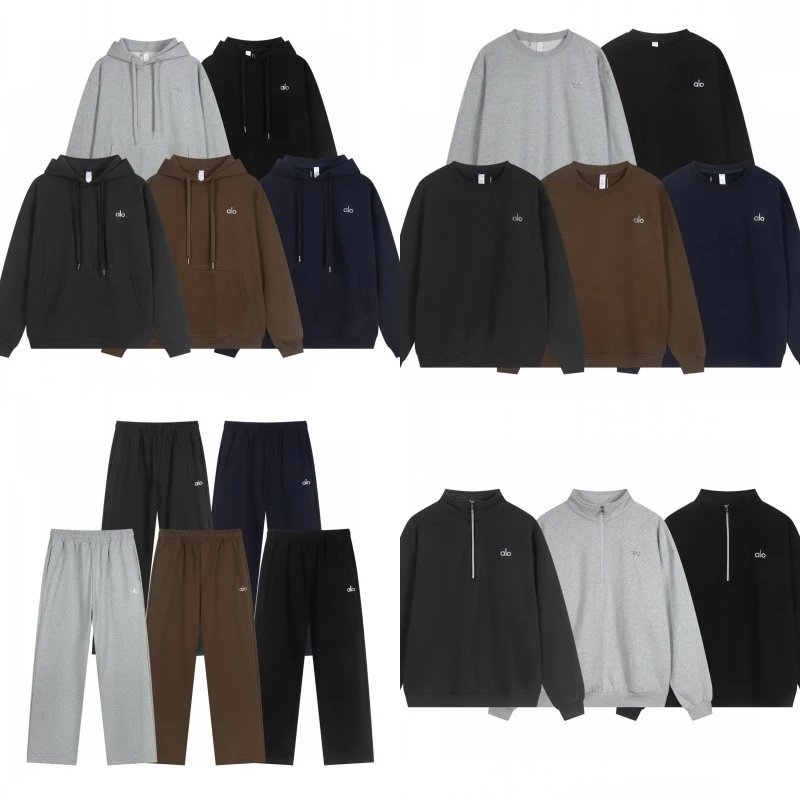 round neck hooded sweatshirt set