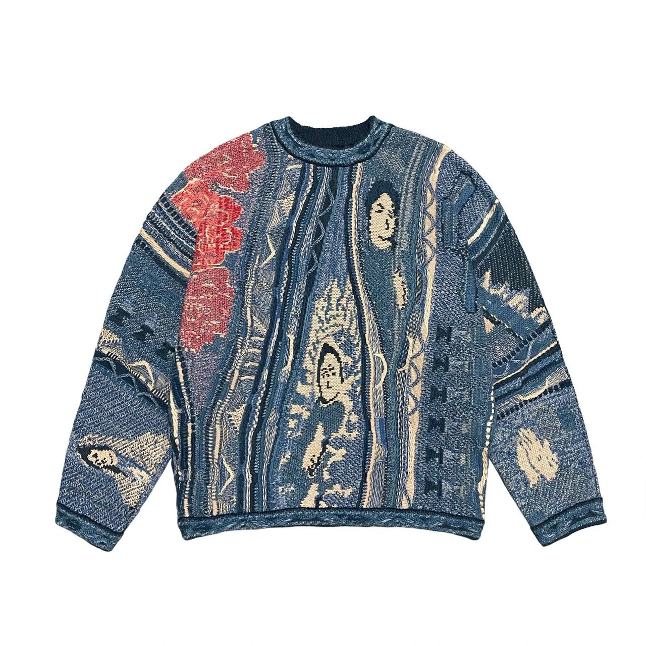 round neck ethnic pullover