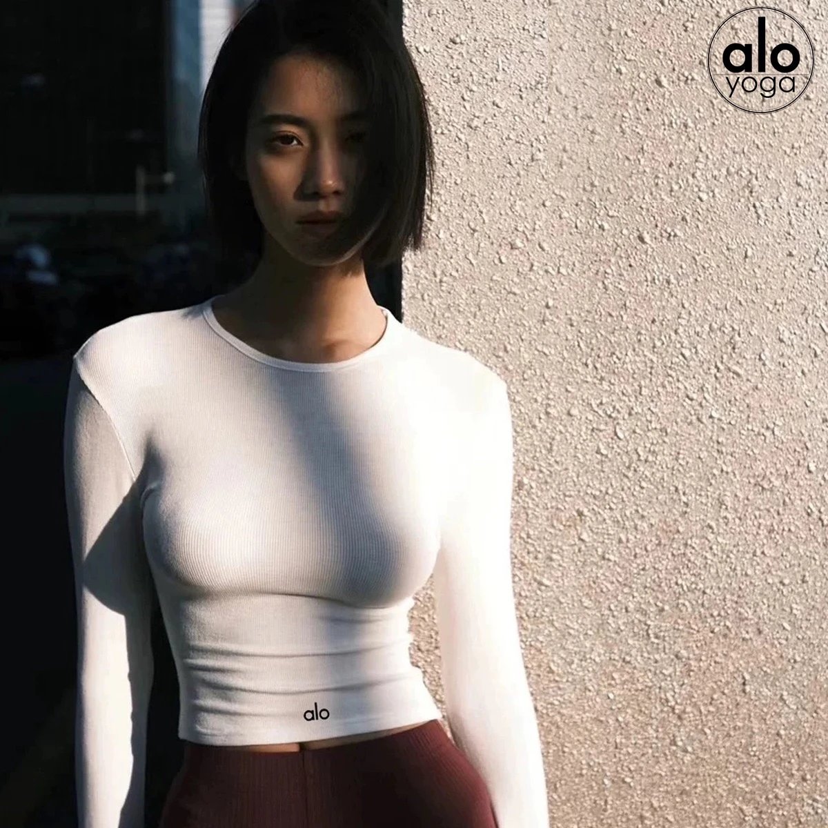 [DX82-2] Tight Long T-shirt Sports Running Fitness Pilates