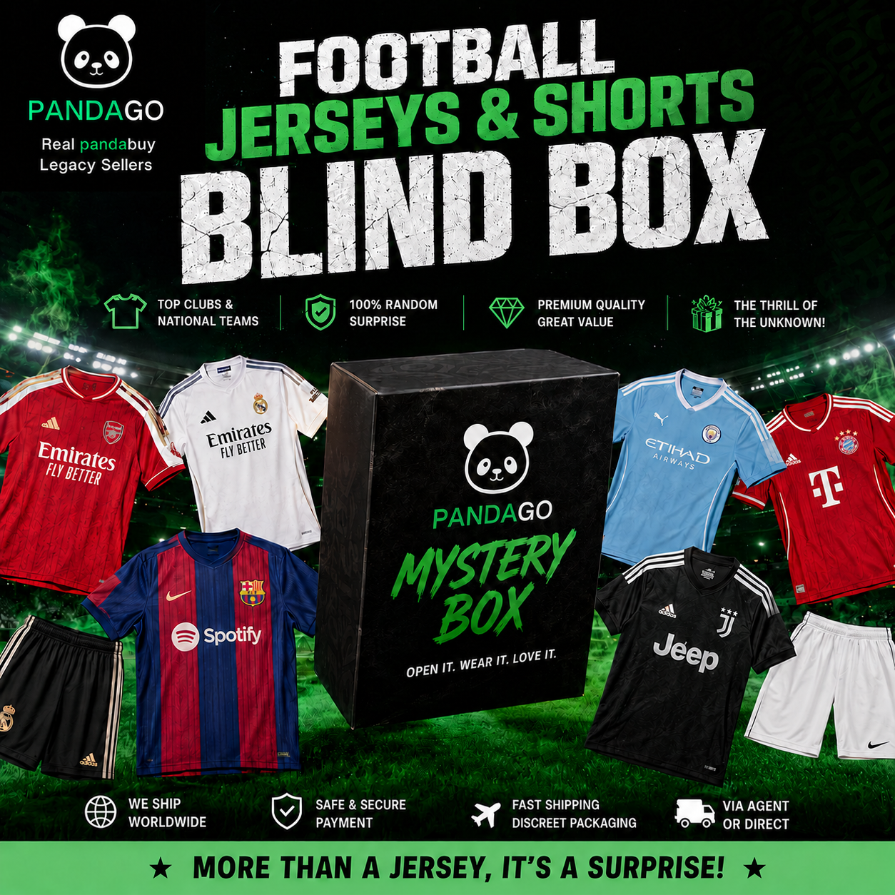 (PD Welfare) Soccer Ball Blind Box, Jerseys and Pants Are Sent, No Refunds or Exchanges