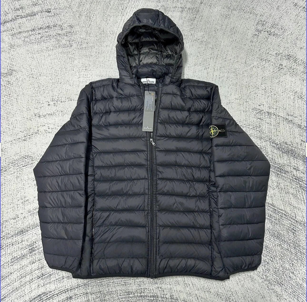 Stone cotton jacket+green badge