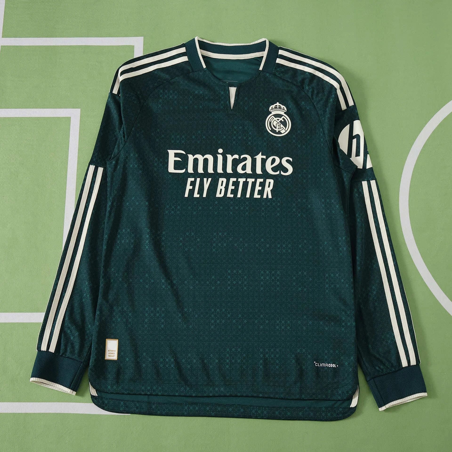 2627 Real Madrid Away Long Sleeve Player Edition