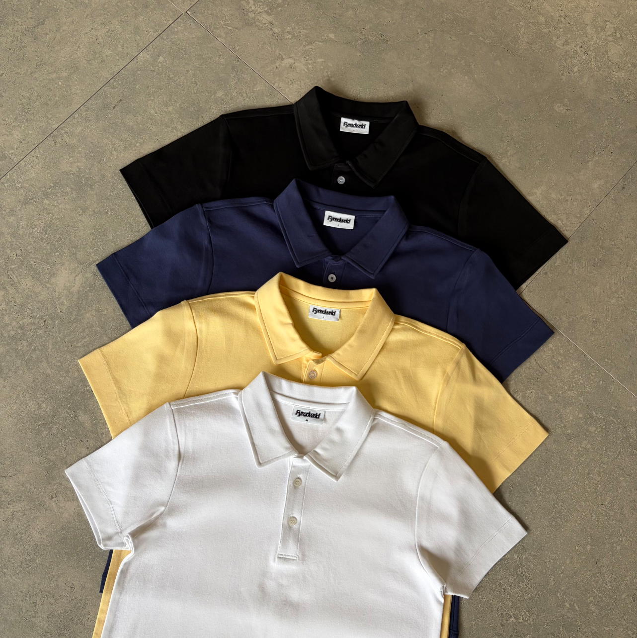 Fyredwrld versatile casual simple solid color “POLO shirt”