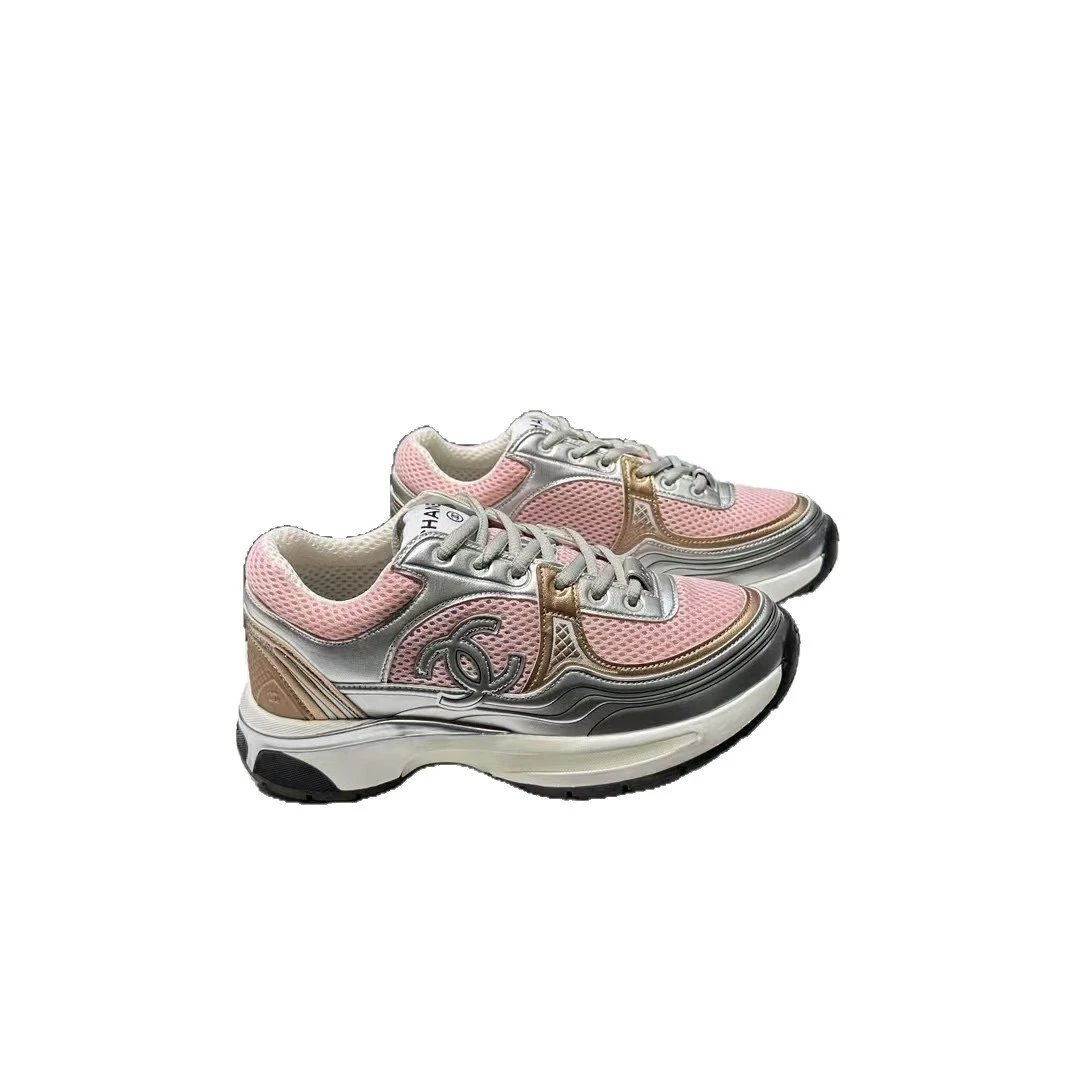Xiaoxiangfeng Silver Horn King Sneakers Women 2025 New Mesh Versatile Low-top Casual Shoes Thick Sole Dad Shoes Women