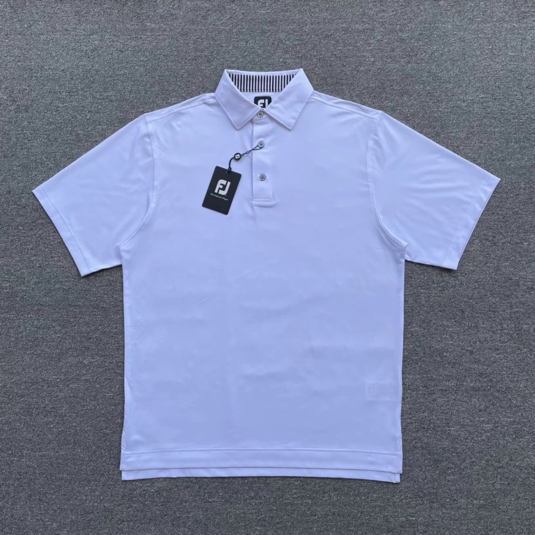 DX421 European size to large size men’s golf short sleeve fabric composition: 88% polyester +12% spandex Some have armbands and some don’t have armbands shipped randomly