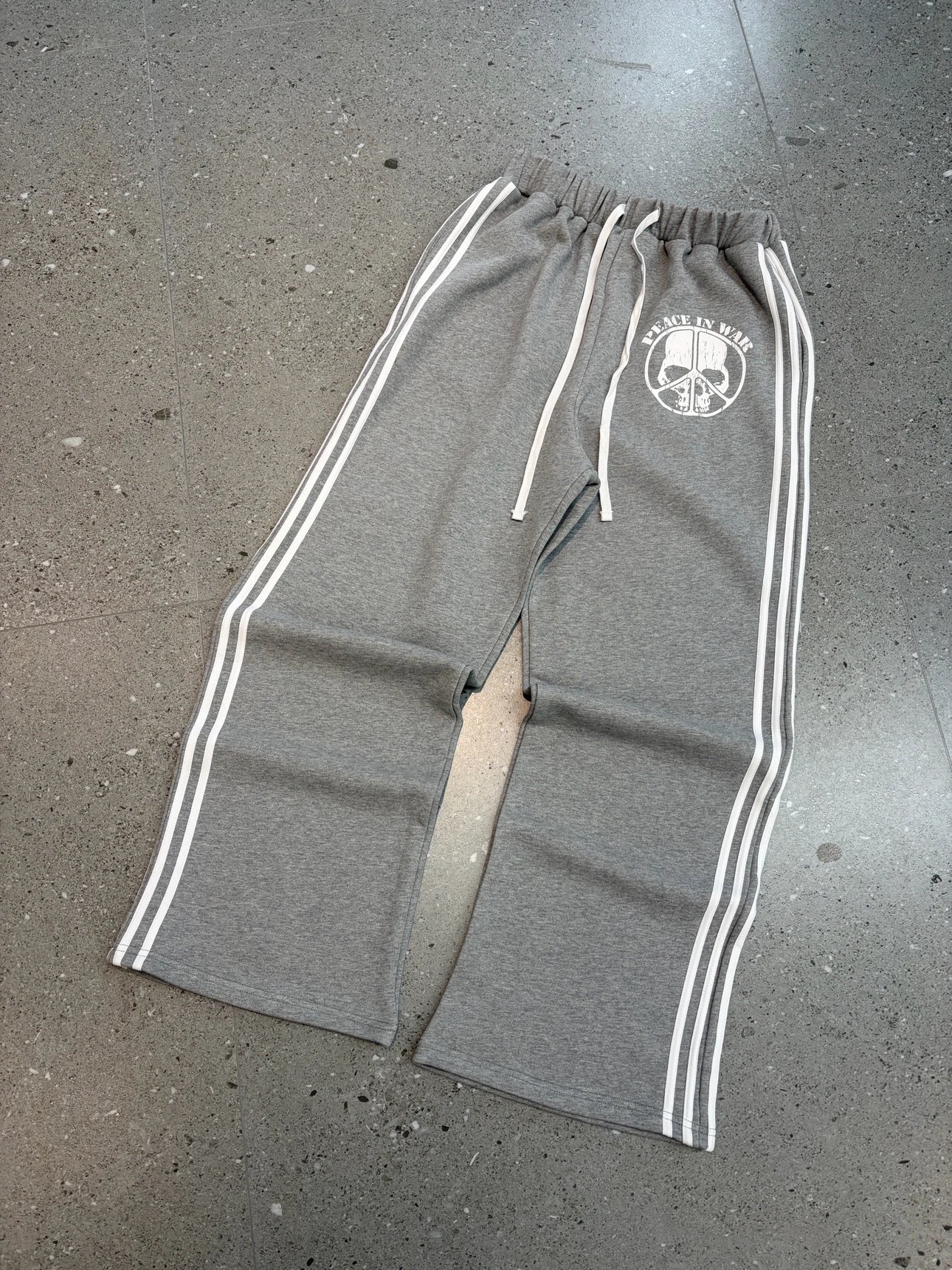 grey skull sweatpants